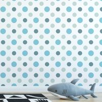 Foto do produto Papel de Parede Bolinhas (Tons de Azul)