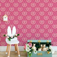 Foto do produto Papel de Parede Flor de Lis Rosa (Infantil)
