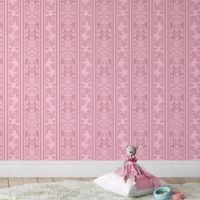 Foto do produto Papel de Parede Infantil Arabesco (Rosa Claro)