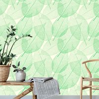 Foto do produto Papel de Parede Folhas Verdes