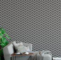 Foto do produto Papel de Parede Escamas (Preto e Branco)