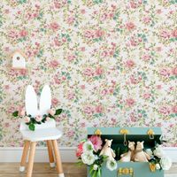 Foto do produto Papel de Parede Floral Delicado (Retro)