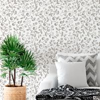 Foto do produto Papel de Parede Floral Branco 