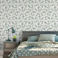 Foto do produto Papel de Parede Flores Delicadas (Azul)