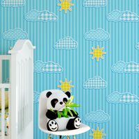 Foto do produto Papel de Parede Infantil Céu com Nuvens e Sol