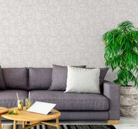 Foto do produto Papel de Parede Bege com Círculos 