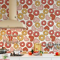 Foto do produto Papel de Parede Donuts Variados 