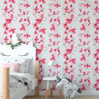 Foto do produto Papel de Parede Flores Pink 
