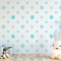 Foto do produto Papel de Parede Bolinhas (Tons de Azul)