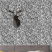 Foto do produto Papel de Parede Letras Abstratas 