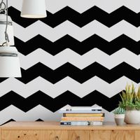 Foto do produto Papel de Parede Chevron (Preto e Branco)