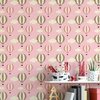 Foto do produto Papel de Parede Infantil Balões (Rosa)