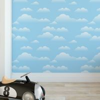 Foto do produto Papel de Parede Céu Azul com Nuvens 
