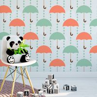 Foto do produto Papel de Parede Infantil Guarda Chuva