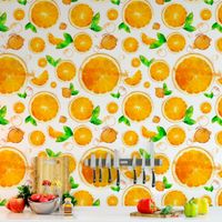 Foto do produto Papel de Parede de Laranjas Cortadas 