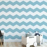 Foto do produto Papel de Parede Chevron Grande (Azul)