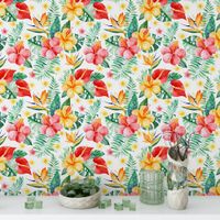 Foto do produto Papel de Parede Floral Tropical