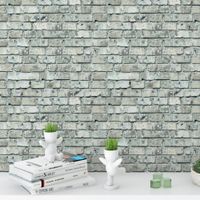 Foto do produto Papel de Parede Tijolinhos Rústicos Envelhecidos 