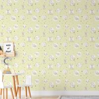 Foto do produto Papel de Parede Infantil Animais (Amarelo)