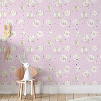 Foto do produto Papel de Parede Infantil Animais (Rosa)