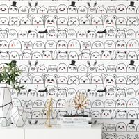 Foto do produto Papel de Parede Infantil com Monstrinhos Fofos