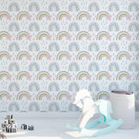 Foto do produto Papel de Parede Infantil Estrelas e Arco-íris