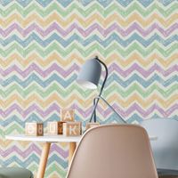 Foto do produto Papel de Parede Chevron Colorido Traço De Giz
