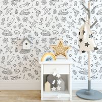 Foto do produto Papel de Parede Infantil Militar