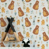 Foto do produto Papel de Parede Infantil Ursinhos Fofos