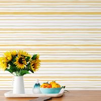 Foto do produto Papel de Parede Tons de Amarelo com Listras Assimétricas