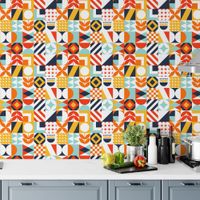Foto do produto Papel de Parede Imitação de Azulejo Português