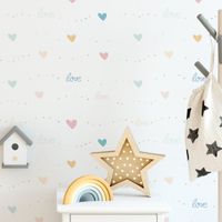 Foto do produto Papel de Parede Corações Love