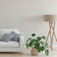 Foto do produto Papel de Parede Padrão Hexagonal