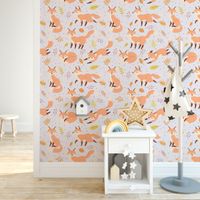 Foto do produto Papel de Parede Infantil Raposinhas