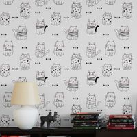 Foto do produto Papel de Parede Gatinho
