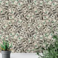Foto do produto Papel de Parede Notas de Dólar