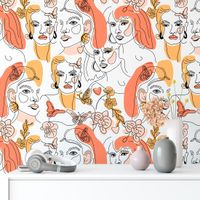 Foto do produto Papel de Parede Mulheres