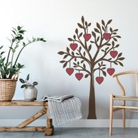 Foto do produto Adesivo de Parede Árvore Com Corações