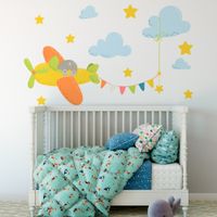 Foto do produto Adesivo de Parede Infantil Avião