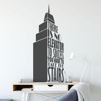 Foto do produto Adesivo De Parede - There is no Elevator to Success