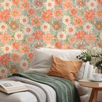 Foto do produto Papel de Parede Floral Vintage