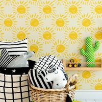 Foto do produto Papel de Parede Infantil Sol Desenho Padrão Grande
