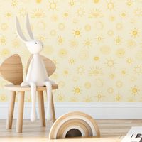 Foto do produto Papel de Parede Infantil Sol Desenho Delicado
