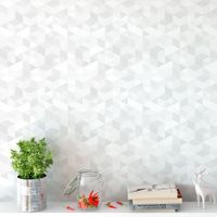 Foto do produto Papel de Parede Triângulos Em Tons de Cinza Claro