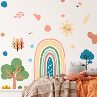 Foto do produto Adesivo de Parede Para Quarto Infantil Arco Íris, Árvores, Sol e Formas