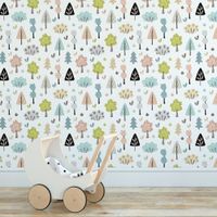 Foto do produto Papel de Parede Infantil Floresta Colorida