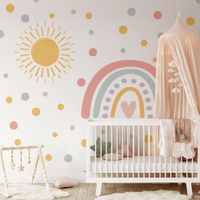 Foto do produto Adesivos de Parede Infantil Arco-Íris Mágico