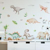 Foto do produto Adesivo de Parede Para Quarto Infantil Dinossauros Baby Aquarela