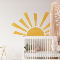 Foto do produto Adesivo de Parede Infantil Sol Radiante e Feliz