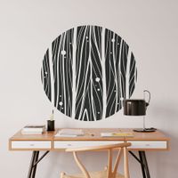 Foto do produto Adesivo de Parede Círculo Abstrato Design Moderno Minimalista